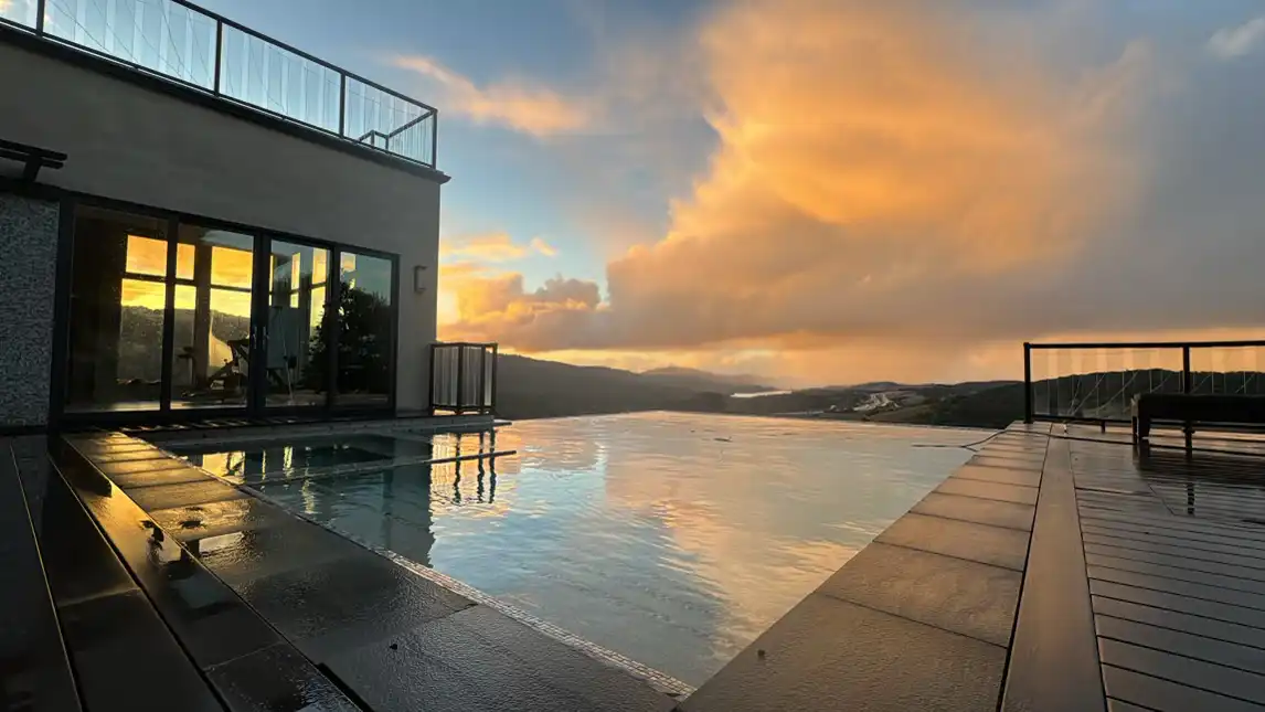 infinity pool wedding